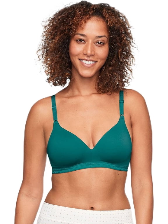 Warner's Women's Simply Perfect Super Soft Wireless Lightly Lined Comfort Bra Rm1691t Color-Mediterranea Size 34A-40C