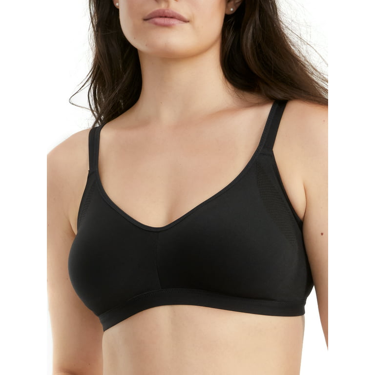 Warner's Easy Does It No Bulge Wirefree Bra RM3911A Medium Black for sale  online