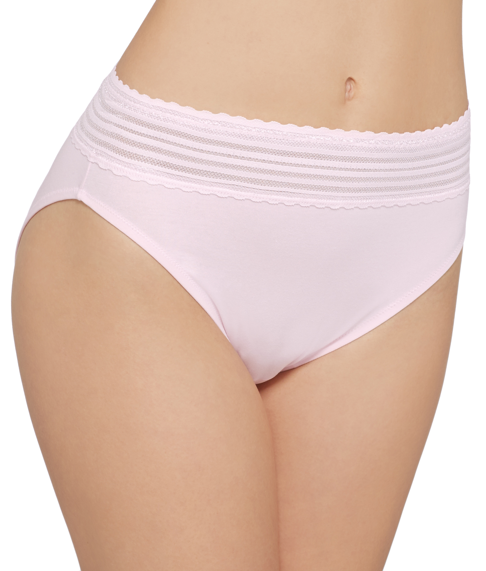 Warner's Womens No Pinching. No Problems. Cotton Hi-Cut Brief Style-RT2091P - image 1 of 2