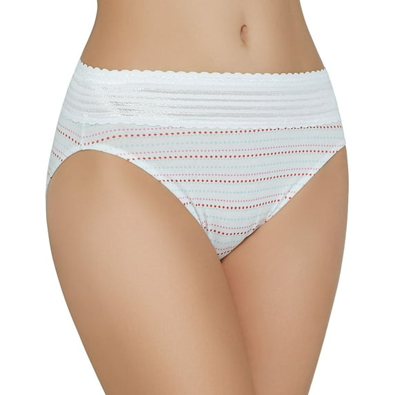 Warner's Womens No Pinching. No Problems. Cotton Hi-Cut Brief Style-RT2091P