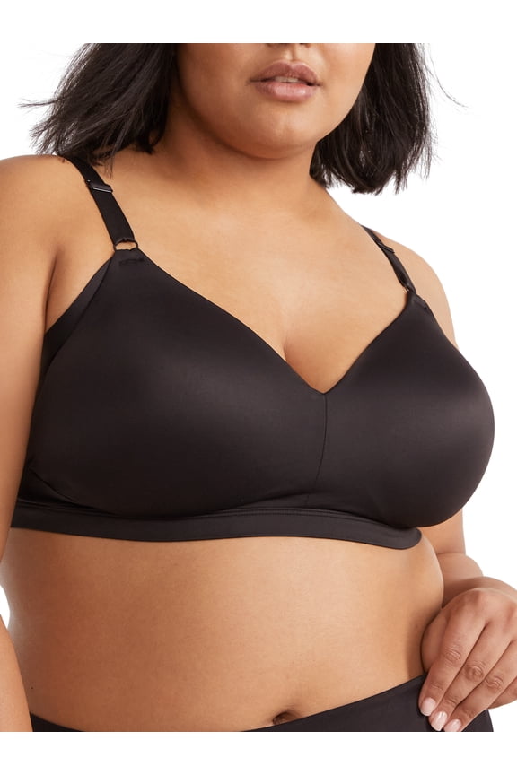 Women's Warner's RN2231A No Side Effects Wirefree Lift Bra (Black XL)