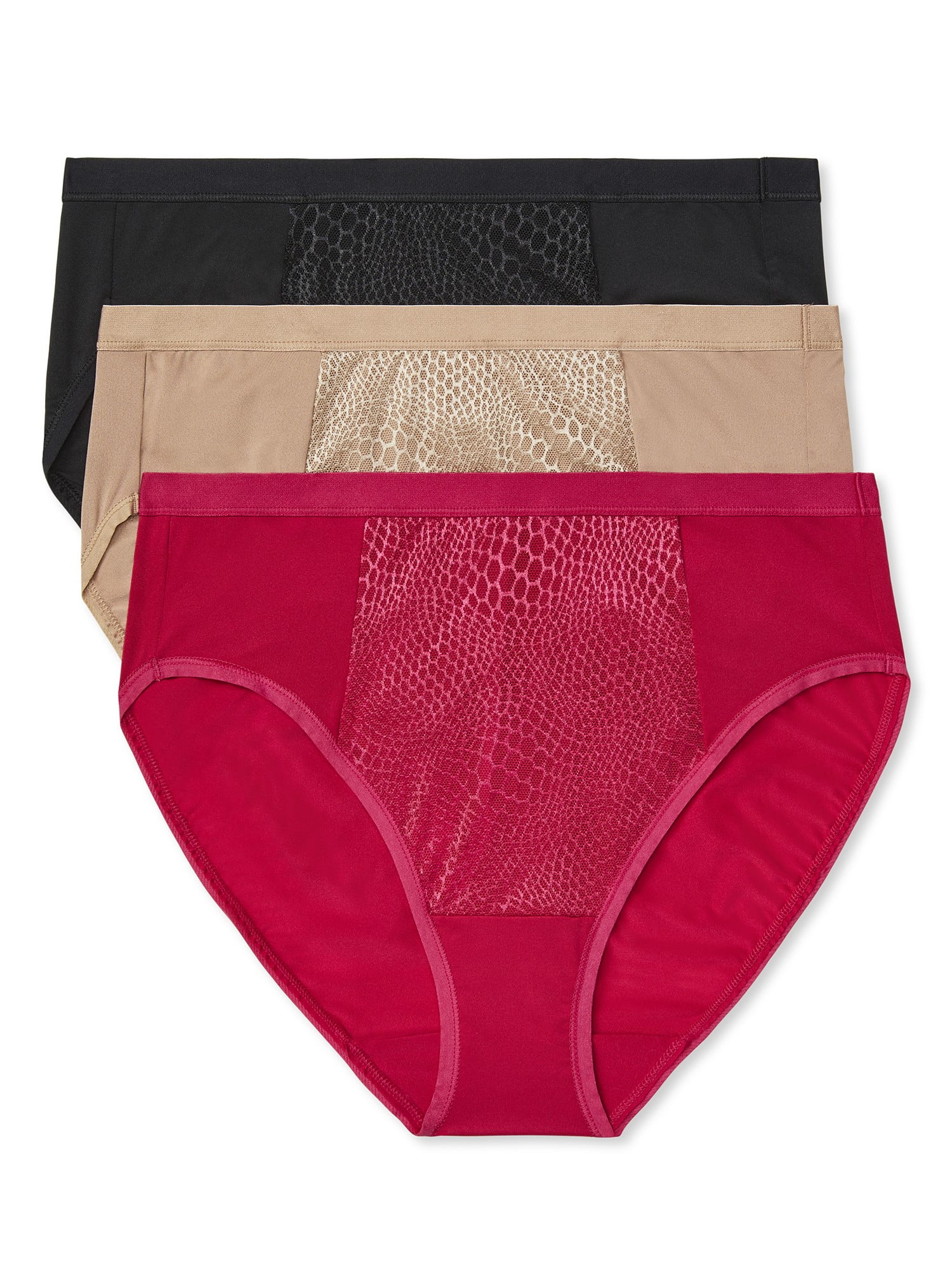 Warners® Blissful Benefits Women's Dig-Free Breathable Microfiber 3-Pack Hi-Cut