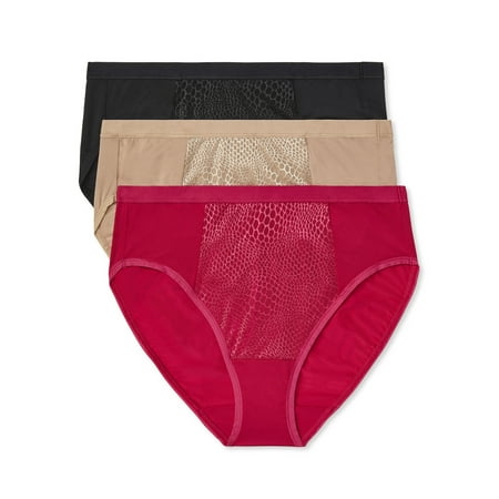Warners® Blissful Benefits Women's Dig-Free Breathable Microfiber 3-Pack Hi-Cut