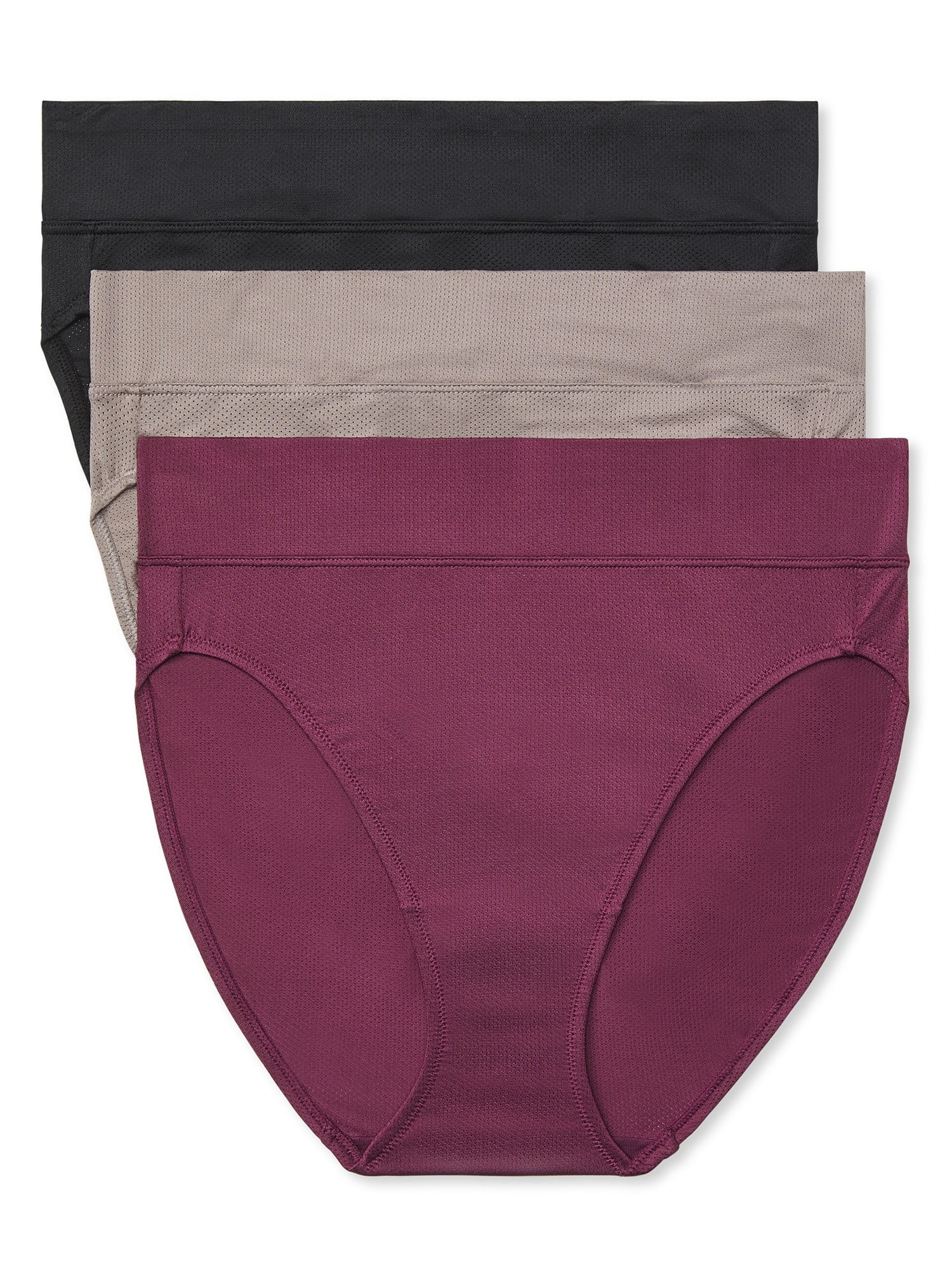 Warners® Blissful Benefits Women's Dig-Free Breathable Microfiber 3-Pack Hi-Cut