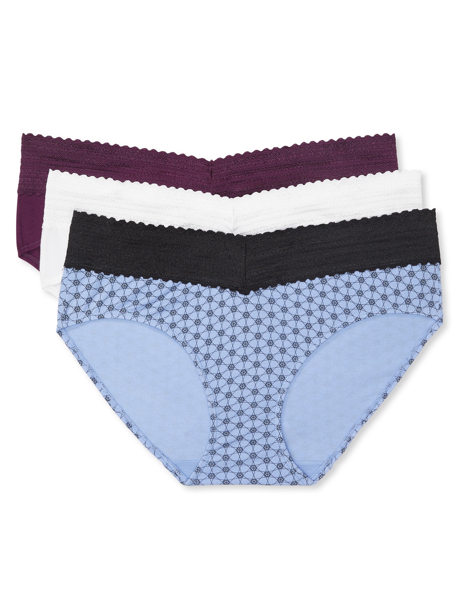 Warner's Blissful Benefits - Slip Hipster Invisibile, Confezione Da 3 (Senza Cuciture, Morbido E Comodo)