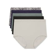 Warners Blissful Benefits Dig-Free Breathable Microfiber Brief 5-Pack