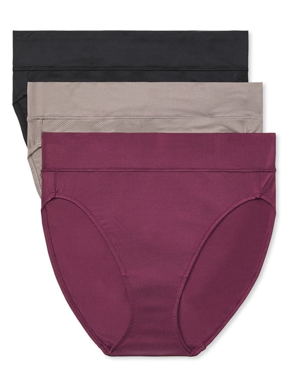 Dig-Free Breathable Microfiber Hi-Cut 3-Pack