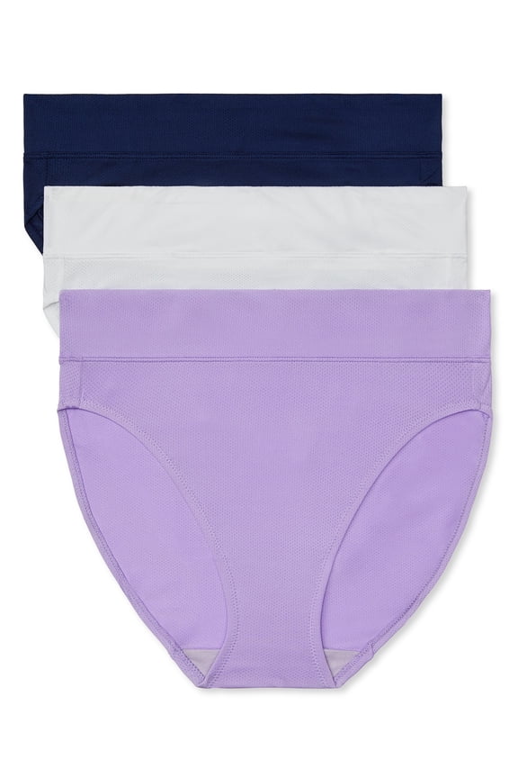 Dig-Free Breathable Microfiber Hi-Cut 3-Pack