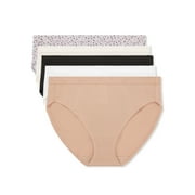 Warners Blissful Benefits Dig-Free Breathable Microfiber Hi-Cut 5-Pack