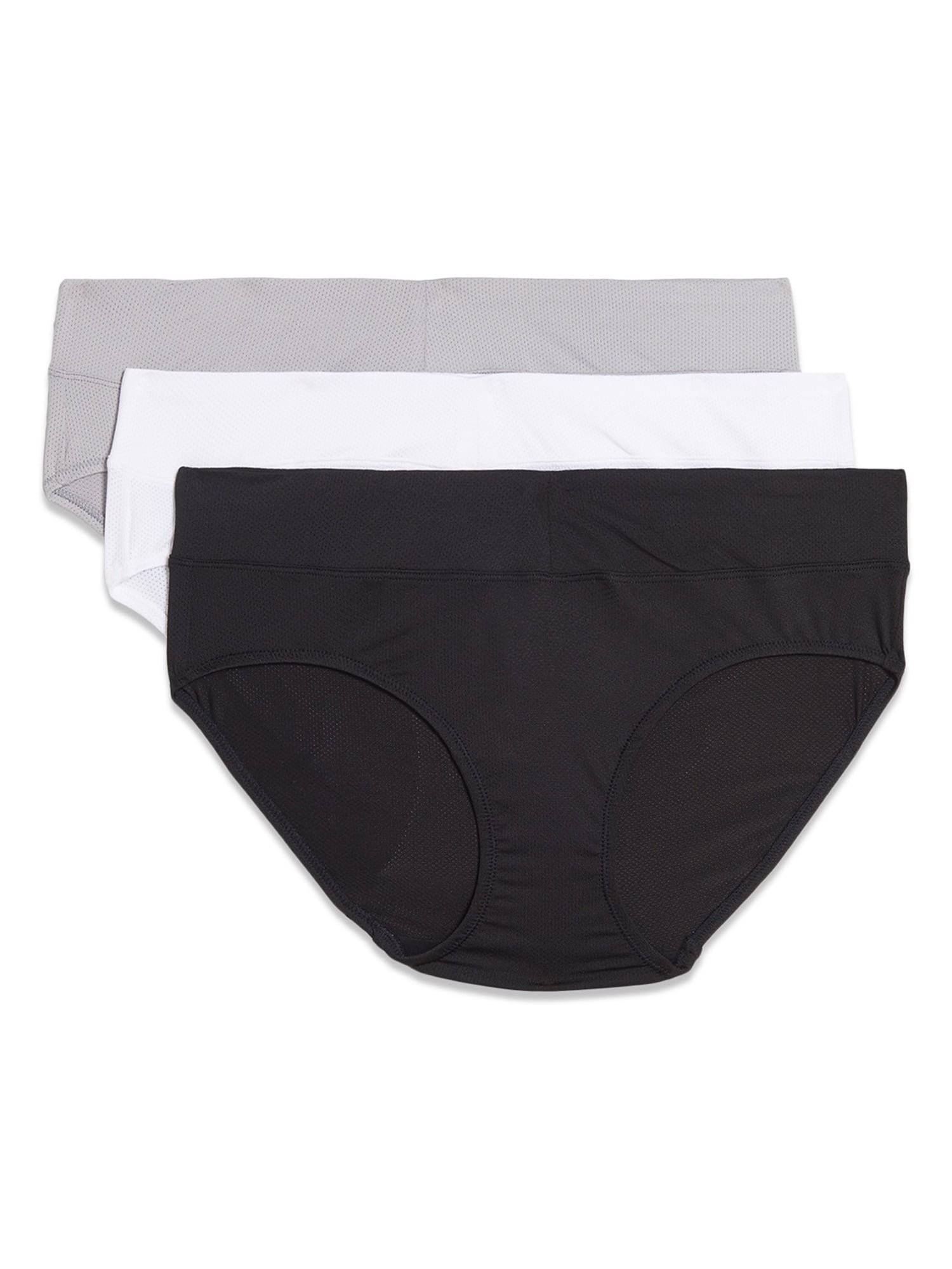 DUKAWA Black Underwear Women,Cotton Soft Moisture Wicking Briefs