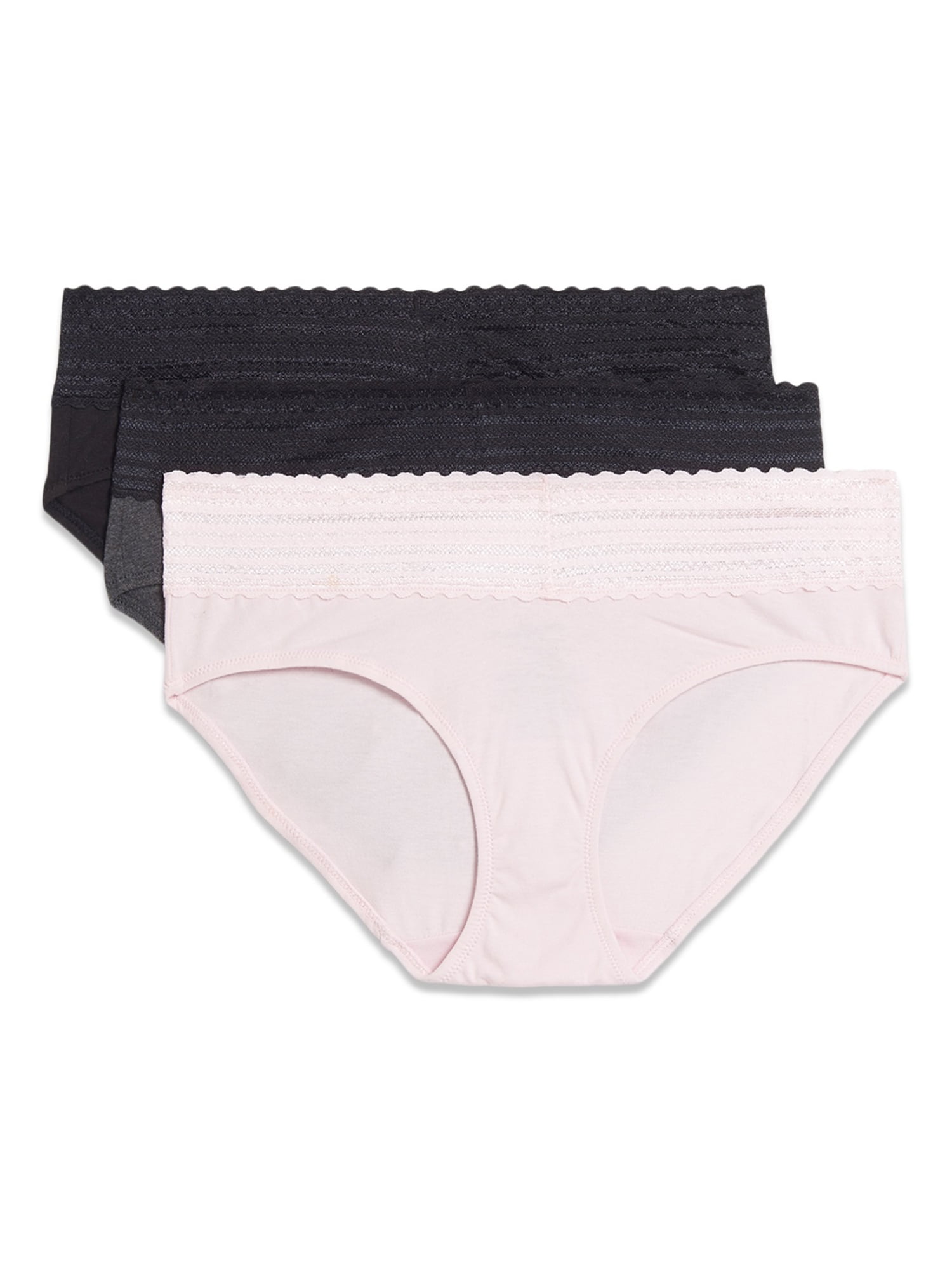 NIP Womens Warners Blissful Benefits 3 Pack Microfiber Hipster Panties Size  Sm 5