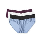 Warners® Blissful Benefits Dig-Free Comfort Waist with Lace Cotton Hipster 3-Pack RU2263W
