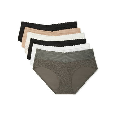 Warners® Blissful Benefits Dig-Free Comfort Waist with Lace Cotton Hipster 6-Pack RU2266W
