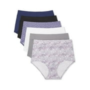 Warners® Blissful Benefits Dig-Free Comfort Waistband Microfiber Brief 6-Pack
