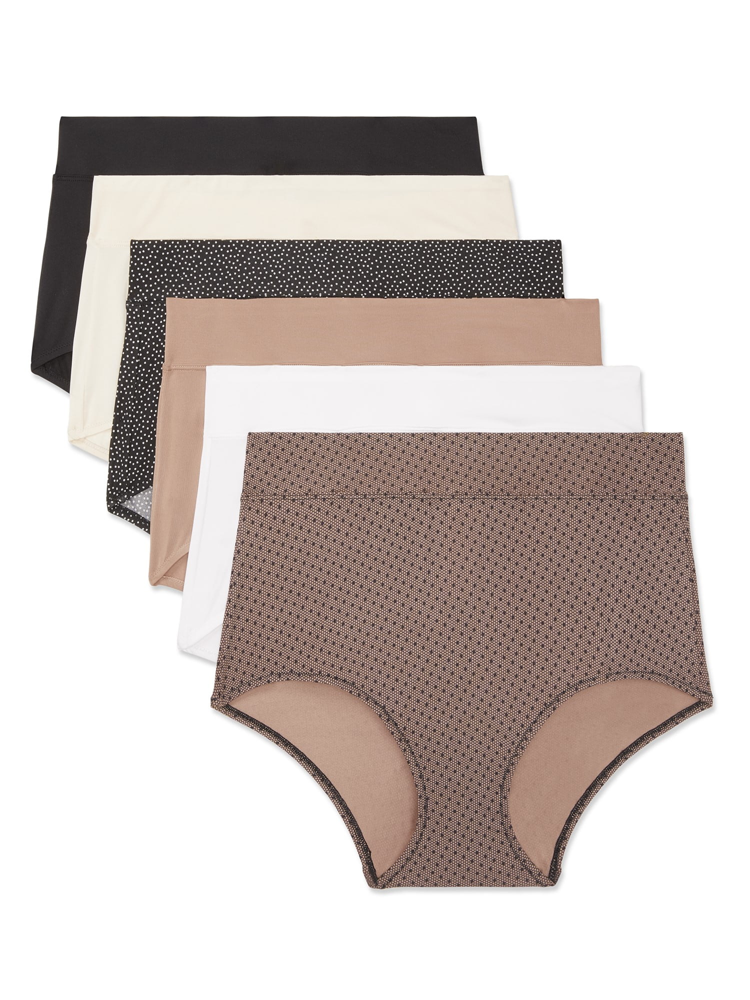 Warners® Blissful Benefits Dig-Free Comfort Waistband Microfiber Brief 6-Pack