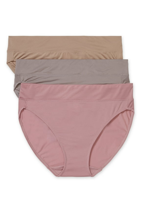 Warners® Blissful Benefits Dig-Free Comfort Waistband Microfiber Hi-Cut 3-Pack 5138W