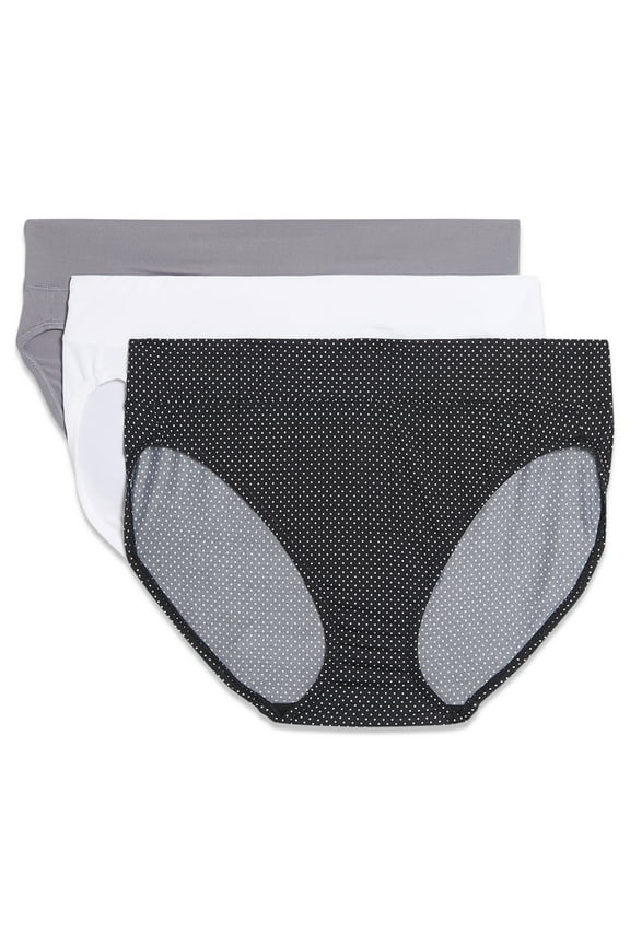 Warners® Blissful Benefits Dig-Free Comfort Waistband Microfiber Hi-Cut 3-Pack 5138W