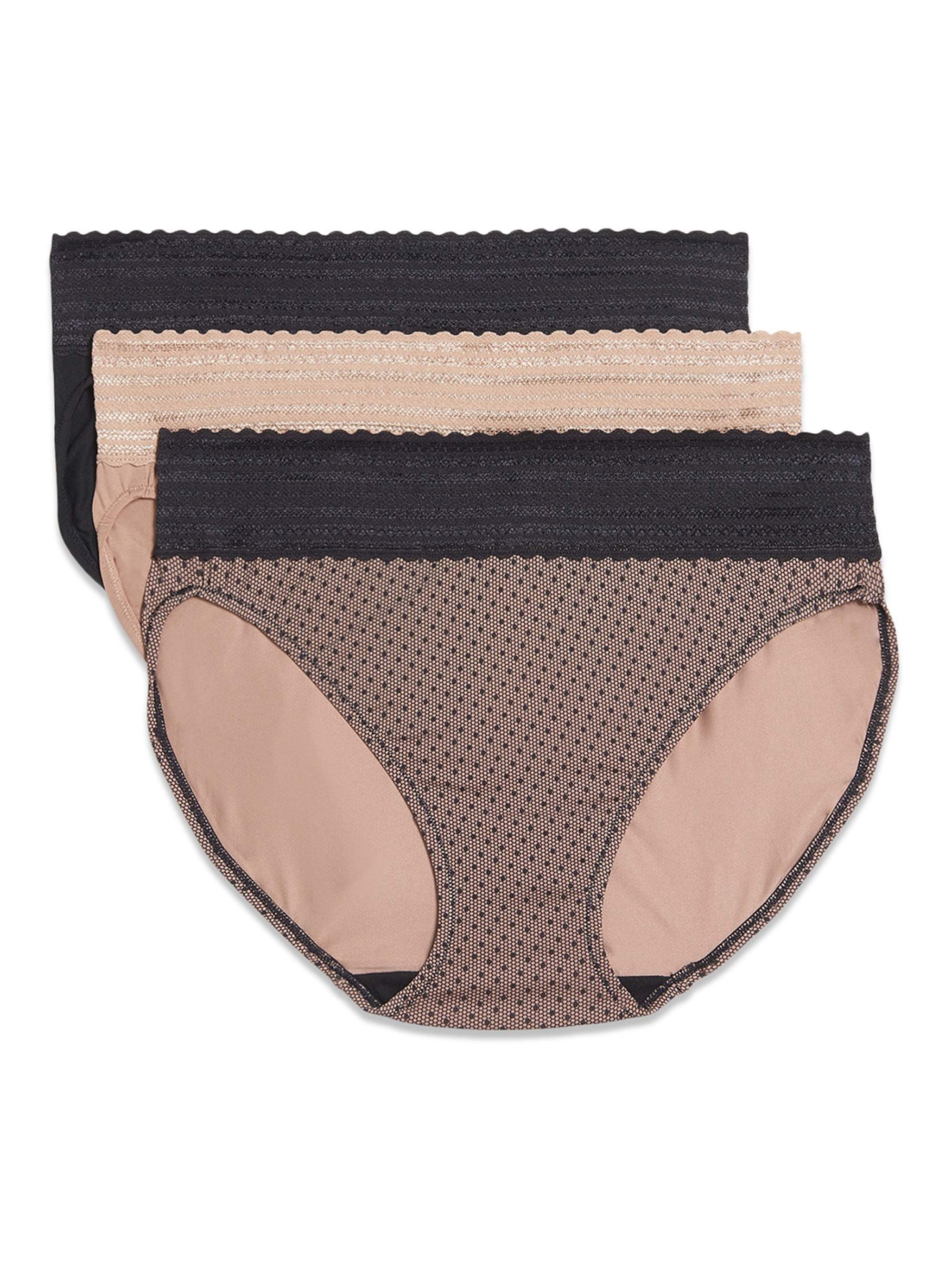 Warners Womens Blissful Benefits No Muffin Top Micro Hi-Cut Panties with  Lace Multipack : : Clothing, Shoes & Accessories