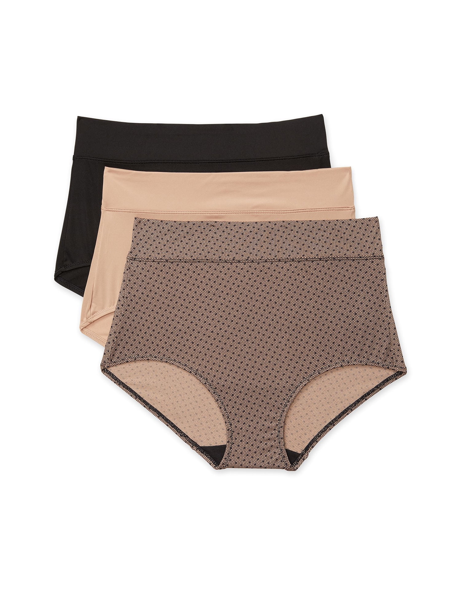 Warners Blissful Benefits Microfiber Brief 3-Pack Full-Coverage