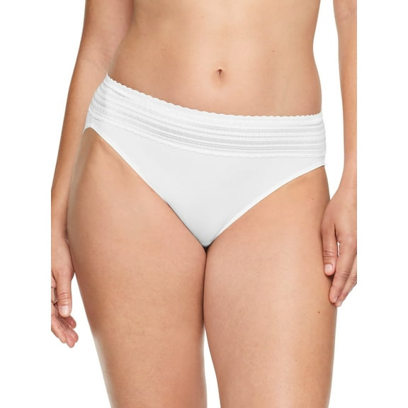 Warners® Blissful Benefits Dig-Free Comfort Waistband with Lace Microfiber Hi-Cut 3-Pack