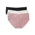 thumbnail image 1 of Warners Blissful Benefits Dig-Free Microfiber Lace Hipster 3-Pack RU1793W, 1 of 5
