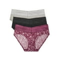 thumbnail image 1 of Warners Blissful Benefits Dig-Free Microfiber Lace Hipster 3-Pack RU1793W, 1 of 5