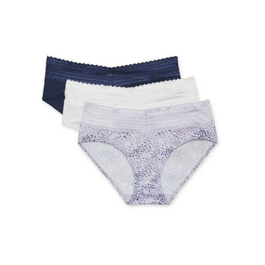Warners Blissful Benefits Dig-Free Microfiber Lace Hipster 3-Pack RU1793W