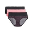 thumbnail image 1 of Warners® Blissful Benefits Women's Dig-Free Microfiber Lace 3-Pack Hipster, 1 of 5