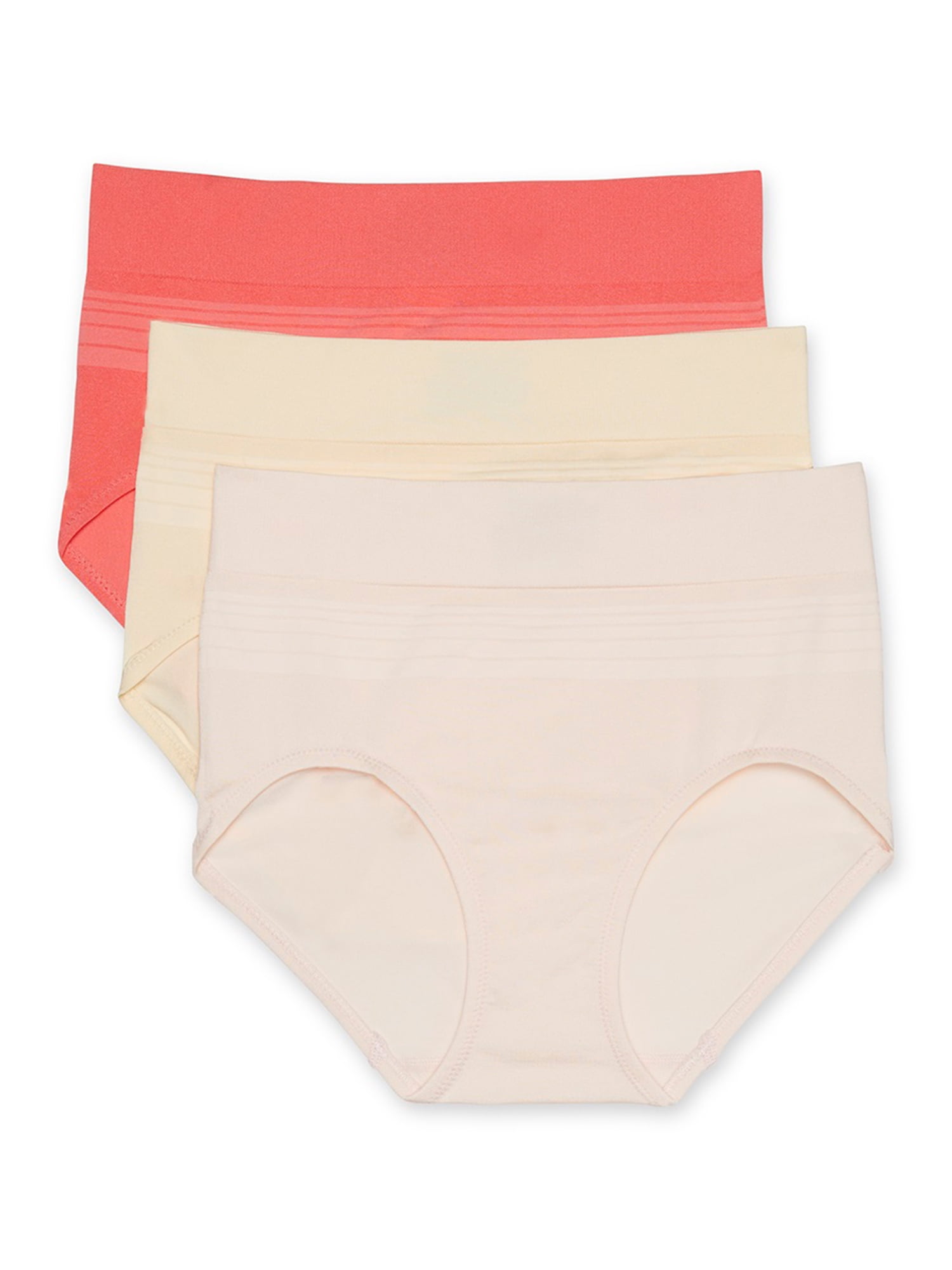 3 Warner's 6173 Brief Panties Nylon Blend Size 6 M