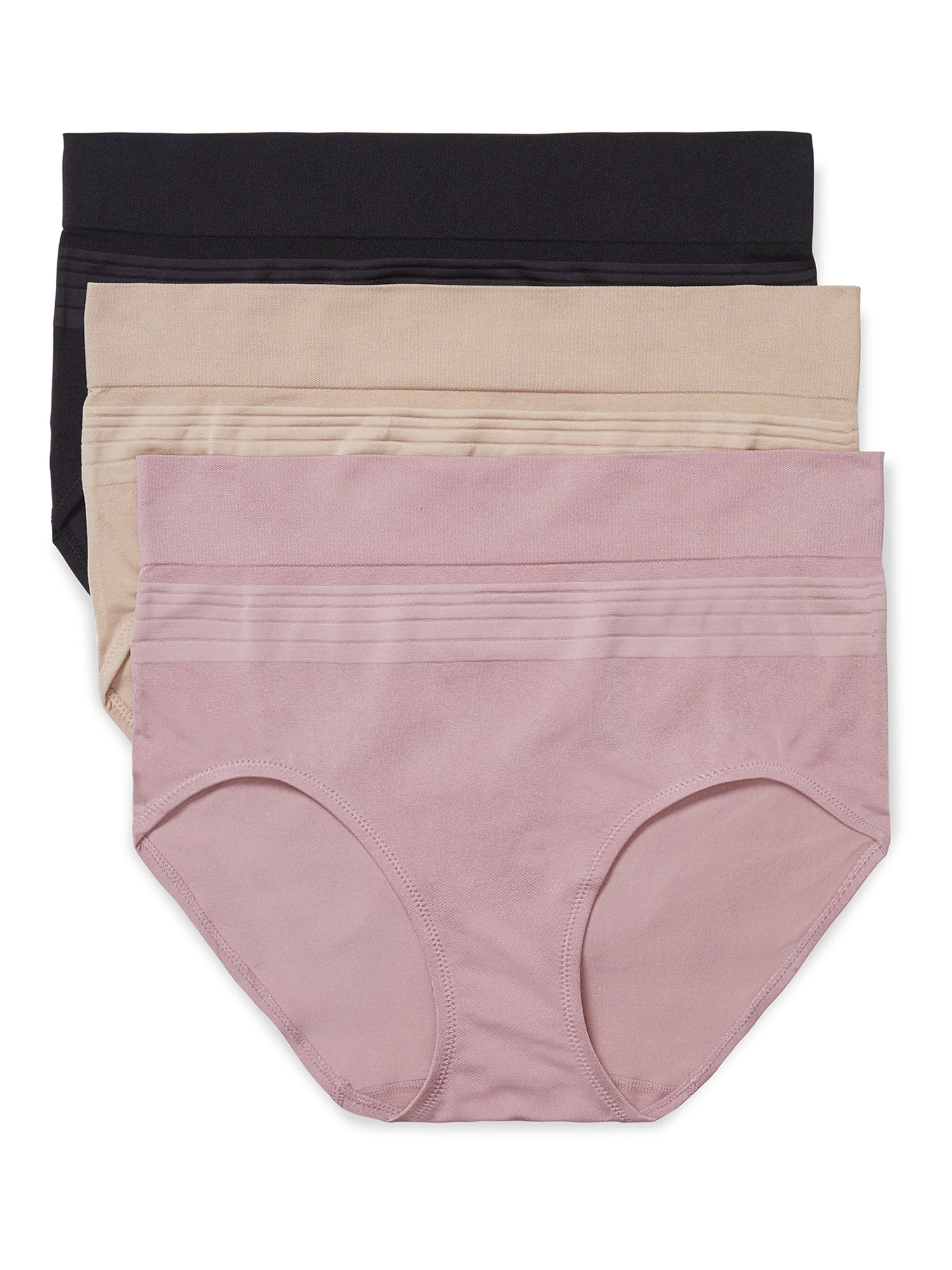 3Pr WARNER'S Panties Prevents Muffin Top Underwear S/5 multi colored NWT 