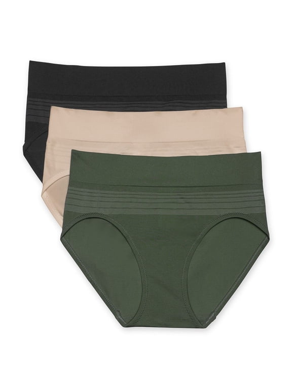 Warners Blissful Benefits Dig-Free Seamless Hipster 3-Pack RU7323W