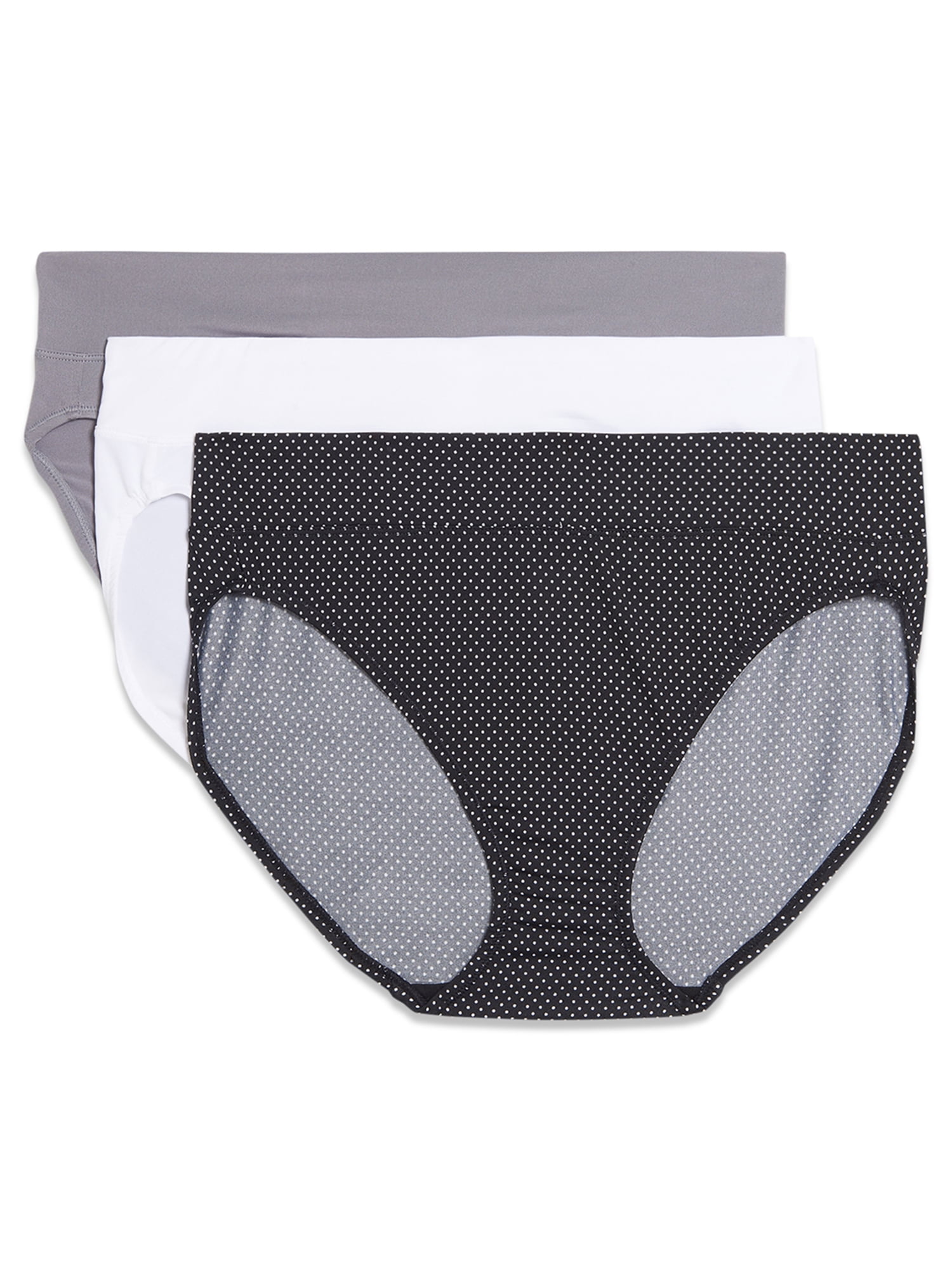 Warners® Blissful Benefits Women's Dig-Free Comfort Waistband Microfiber 3-Pack Hi-Cut