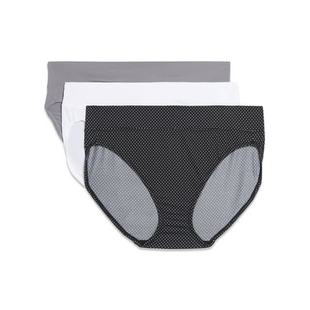 Warners Blissful Benefits Warners® Blissful Benefits Women's Dig-Free Comfort Waistband Microfiber 3-Pack Hi-Cut