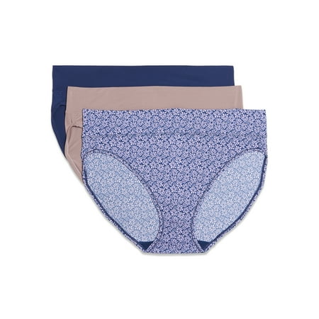 Warners Blissful Benefits Warners® Blissful Benefits Women's Dig-Free Comfort Waistband Microfiber 3-Pack Hi-Cut