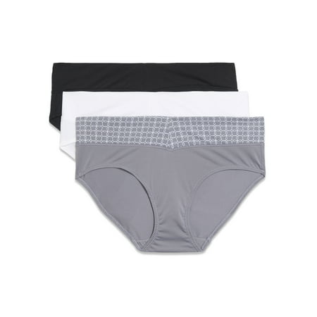 Warners® Blissful Benefits Women's Dig-Free Comfort Waist Microfiber 3-Pack Hipster