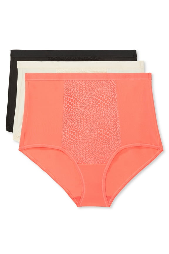 Warners® Blissful Benefits Women's Tummy-Smoothing Comfort Microfiber Brief 3-Pack
