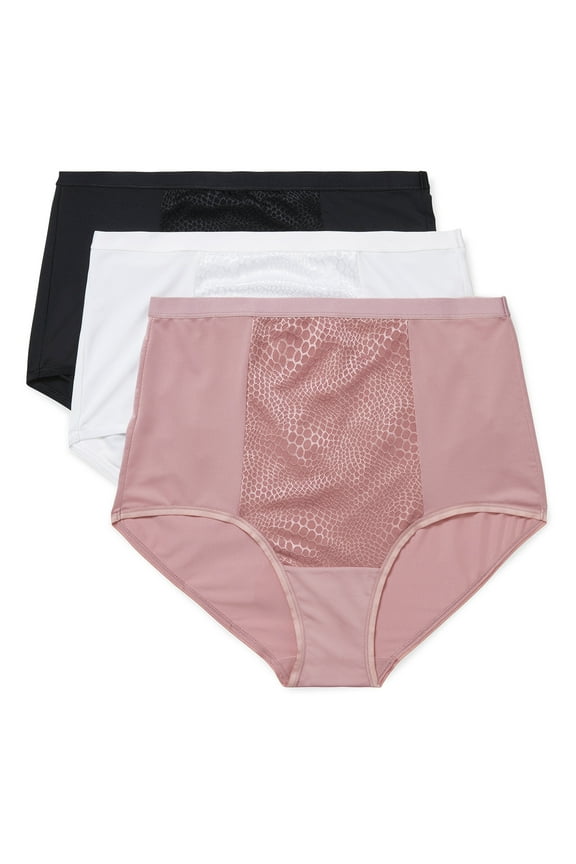 Warners® Blissful Benefits Women's Tummy-Smoothing Comfort Microfiber Brief 3-Pack