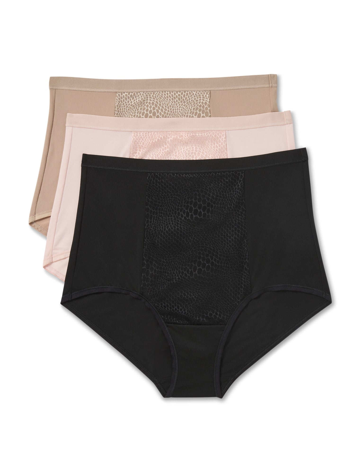 Warners® Blissful Benefits Women's Tummy-Smoothing Comfort Microfiber Brief 3-Pack