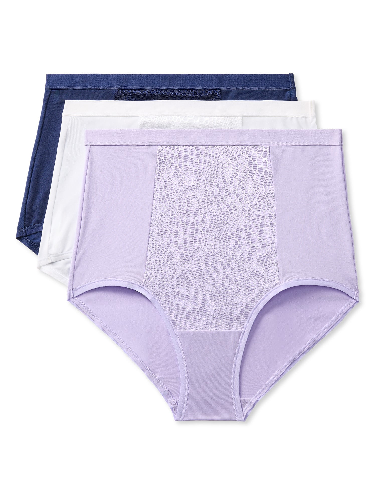 Warners® Blissful Benefits Women's Tummy-Smoothing Comfort Microfiber Brief 3-Pack