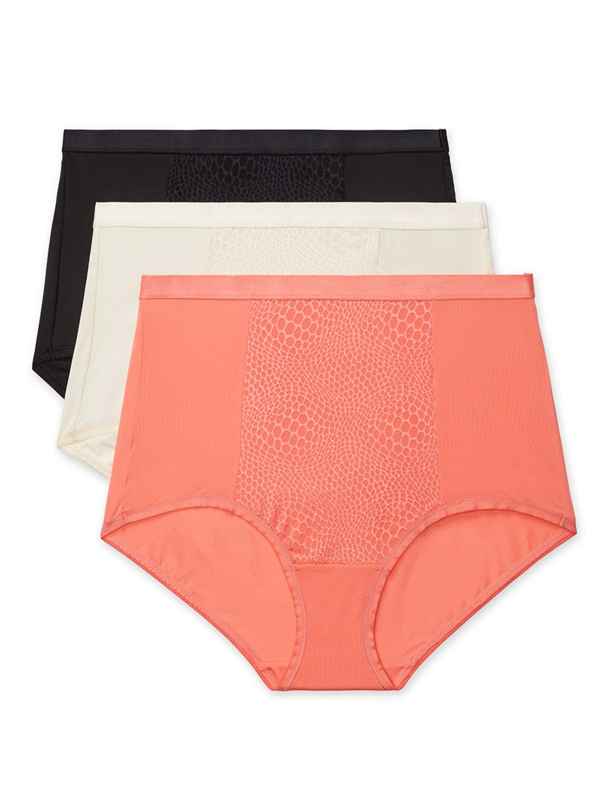 WARNERS ~ 3-PAIR Womens Seamless Bikini Underwear Panties Stretch (D) ~ L/7  $22.49 - PicClick
