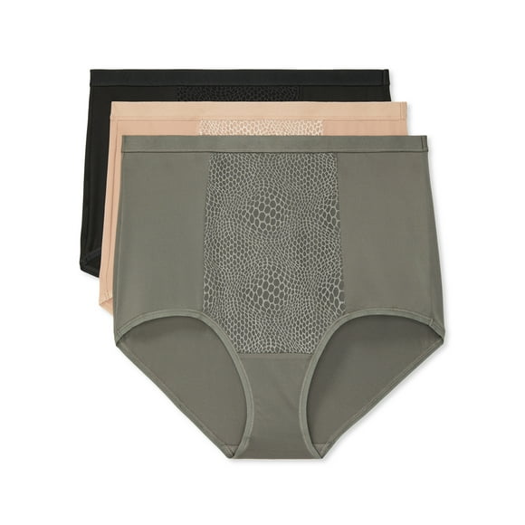 Warners® Blissful Benefits Tummy-Smoothing Comfort Microfiber Brief 3-Pack RS4433W