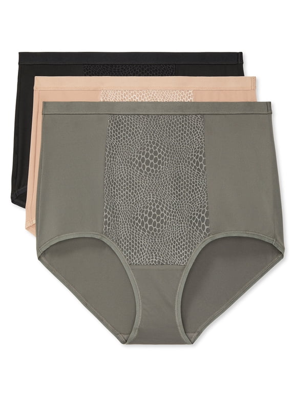 Warners® Blissful Benefits Tummy-Smoothing Comfort Microfiber Brief 3-Pack RS4433W