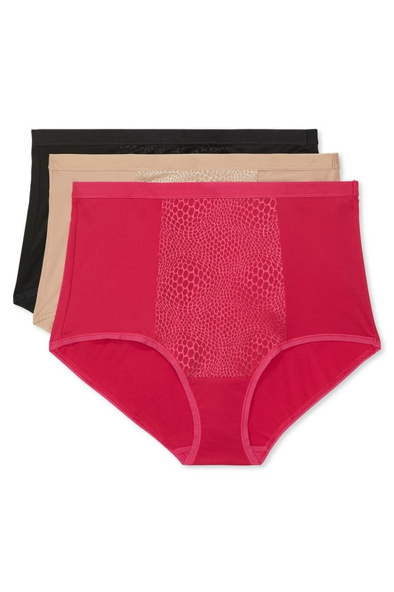 Warners® Blissful Benefits Tummy-Smoothing Comfort Microfiber Brief 3-Pack RS4433W