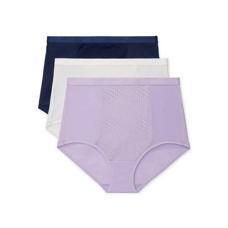 Warners® Blissful Benefits Tummy-Smoothing Comfort Microfiber Brief 3-Pack  RS4433W 