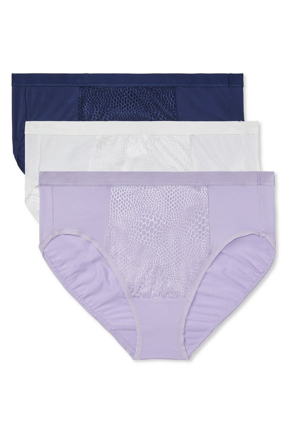 Tummy-Smoothing Microfiber Hi-Cut 3-Pack RT3383W