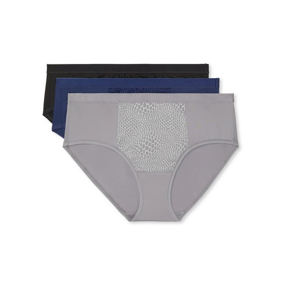 Warners Blissful Benefits Tummy-Smoothing Microfiber Hipster 3-Pack RU5023W