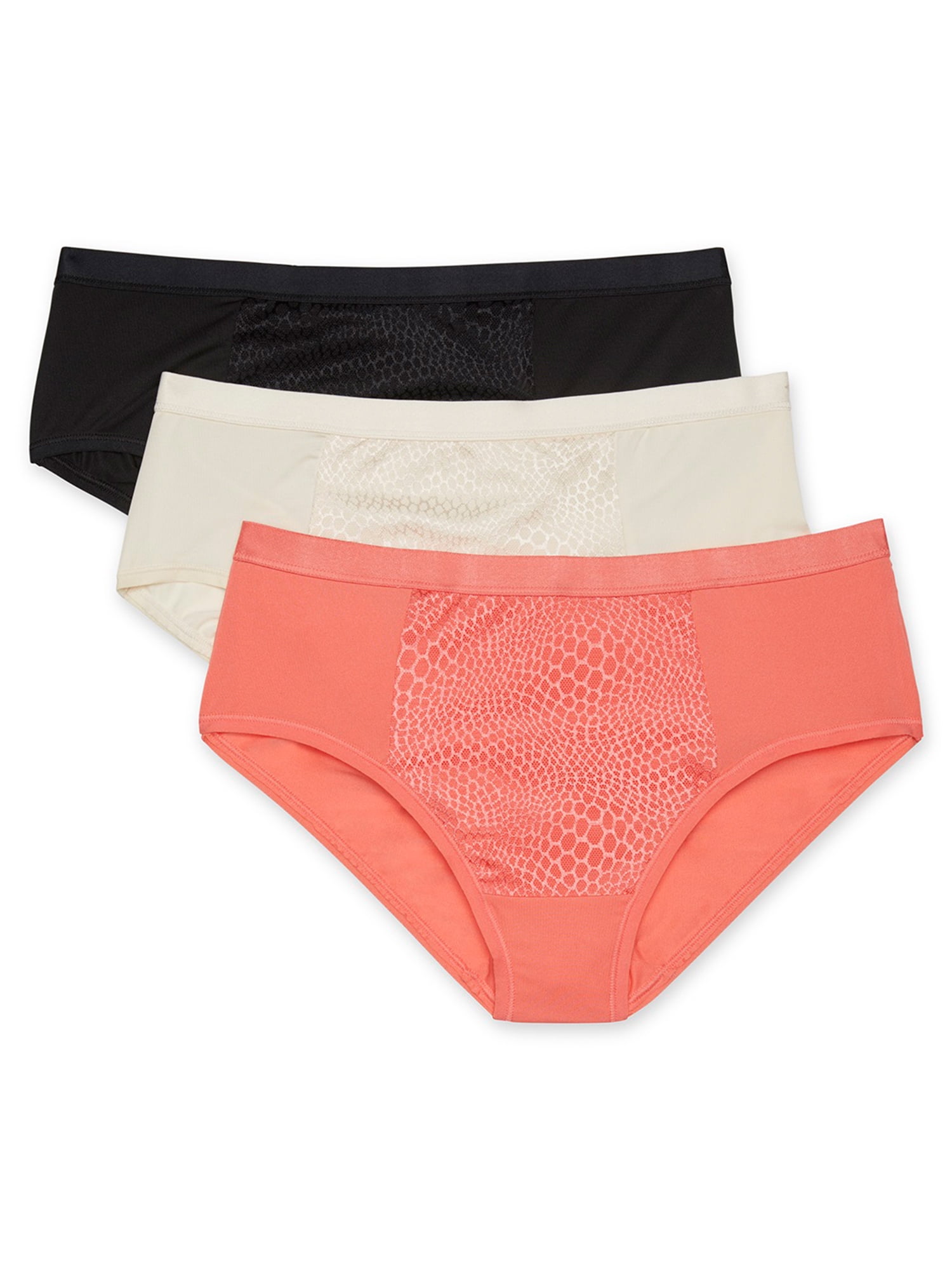 Warners ~ Women's Hipster Underwear Panties Modal Blend 4-Pair ~ 2XL/9, Creo Casa Milano
