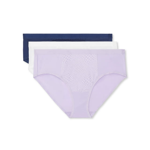 Warners Blissful Benefits Tummy-Smoothing Microfiber Hipster 3-Pack RU5023W - Walmart.com