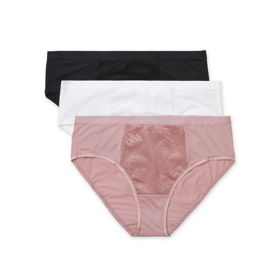 Warners Blissful Benefits Tummy-Smoothing Microfiber Hipster 3-Pack RU5023W