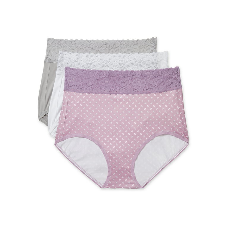 Warners® Blissful Benefits Ultra Soft Microfiber Brief 3-Pack RS3183W 